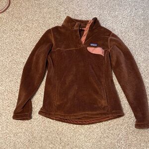 Brown Fleece Patagonia Jacket